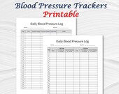 Blood Pressure Tracker Minimalist, Printable PDF, Blood Pressure Tracker, Blood Pressure List, Blood Pressure Log