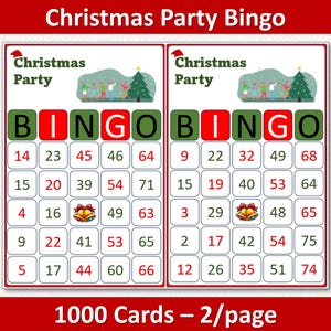 Christmas Bingo | Printable Christmas Bingo | Holiday Bingo | Christmas Bingo Cards | Christmas Bingo Game | Christmas Party Games