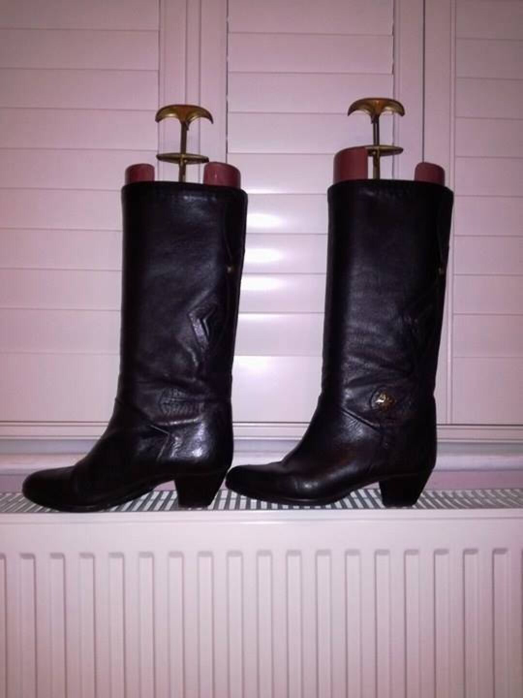 womens black cowboy boots uk