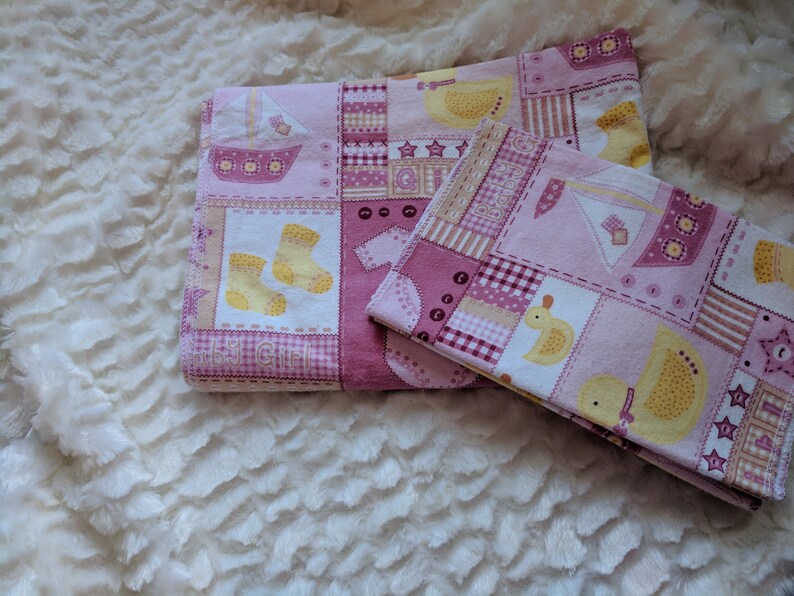 Receiving Blanket and Burp Cloths Etsy