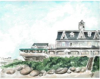 Impresión artística de Block Island Beach House, Block Island, New Shoreham, Rhode Island, Hotel de surf