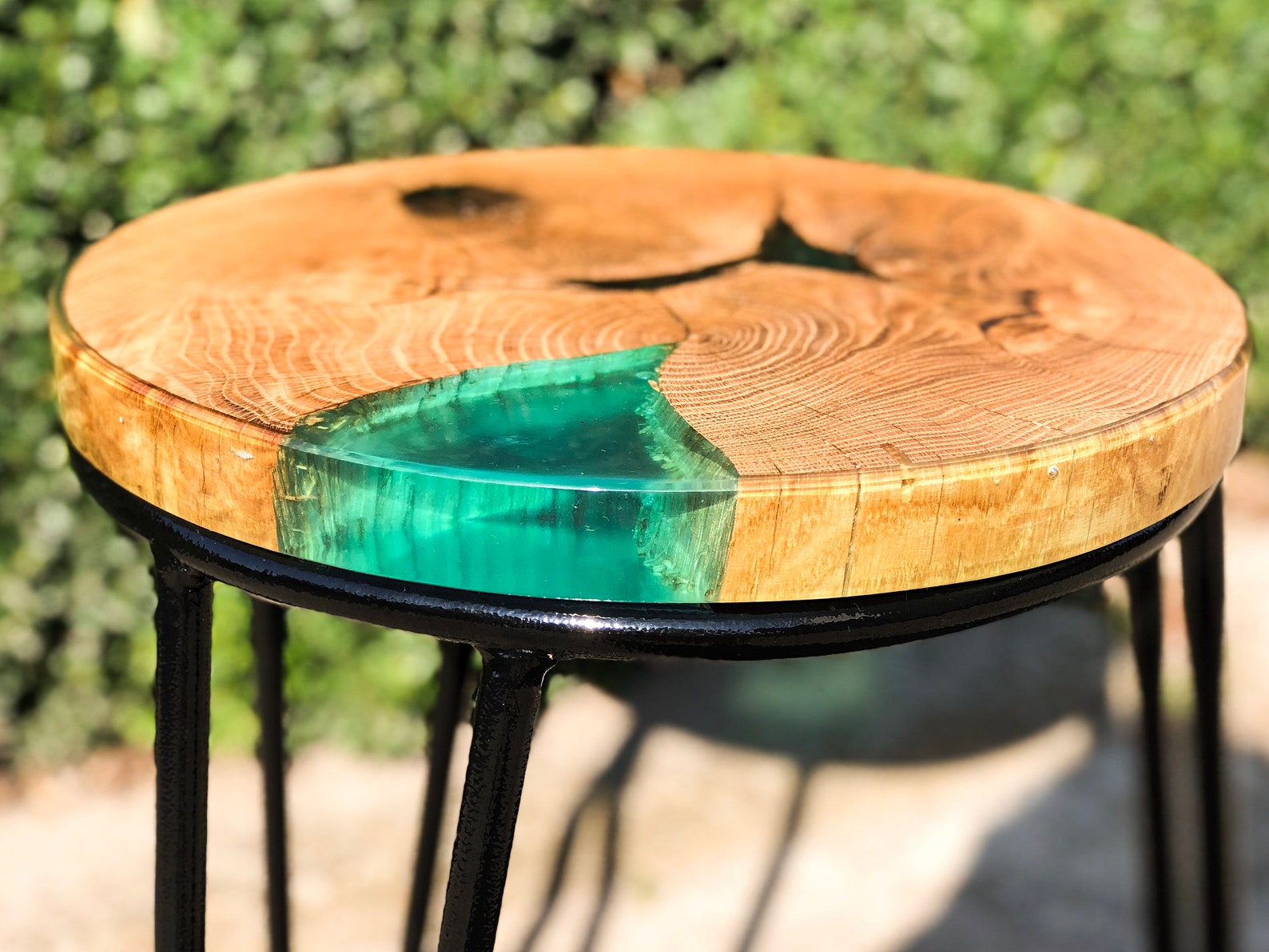 Chair Epoxy Stool Epoxy Wood Chair Wood Stool Custom Made Oak Etsy