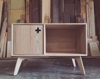 Media Console, Solid Ash Cabinet, Record Player Cabinet, TV Stand