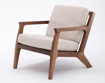 Mila Chair | Mid century Modern Lounge Chair, Retro Chair, Handmade Lounge Chair