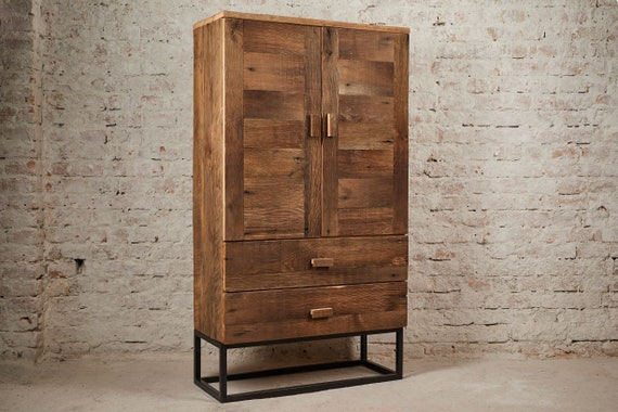 Armoire Wardrobe Reclaimed Wood Furniture Etsy