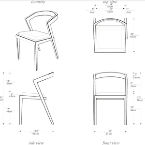 Marina Chair Mid Century Modern Chair, Desk Chair, Dining Chairs, Leather Chairs, Mid Century Chair image 10