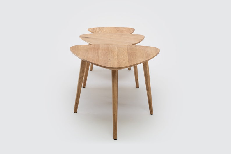 Primera Nesting Tables Oak Coffee Table Club Table Deltoid Etsy