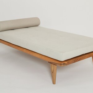 Mid century Modern Daybed, Wooden Daybed, Modern Sofa, Retro Daybed, Modern Couch