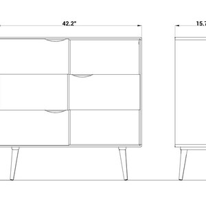 Primera Storage Cabinet Oak Primo Alta Mid century dresser, Bookcase Danish Modern, Oak Dresser image 7