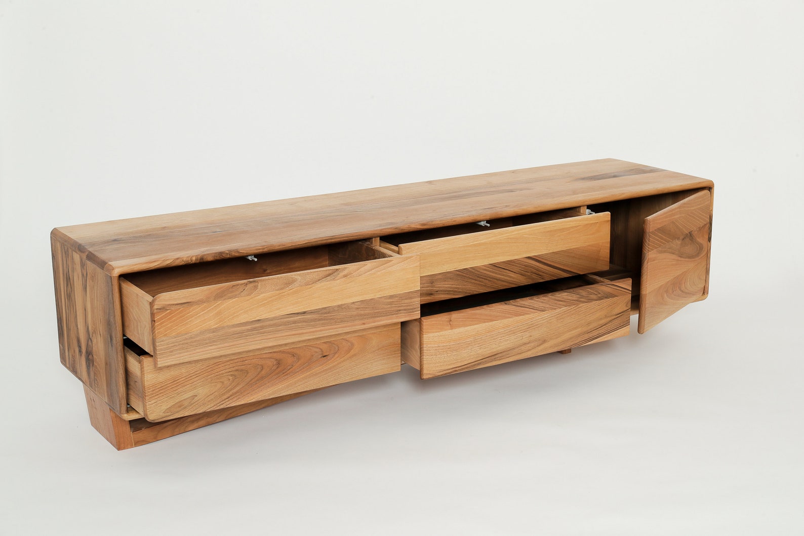 Mid Century Modern Credenza Media Console TV Stand Wall - Etsy