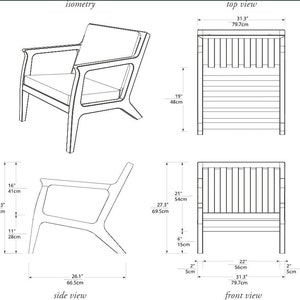 Mila Chair Mid century Modern Lounge Chair, Retro Chair, Handmade Lounge Chair image 10