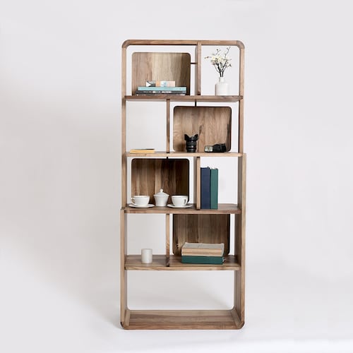 Mid Century Modern Open Bookcase Hasir / Solid Wood and Etsy