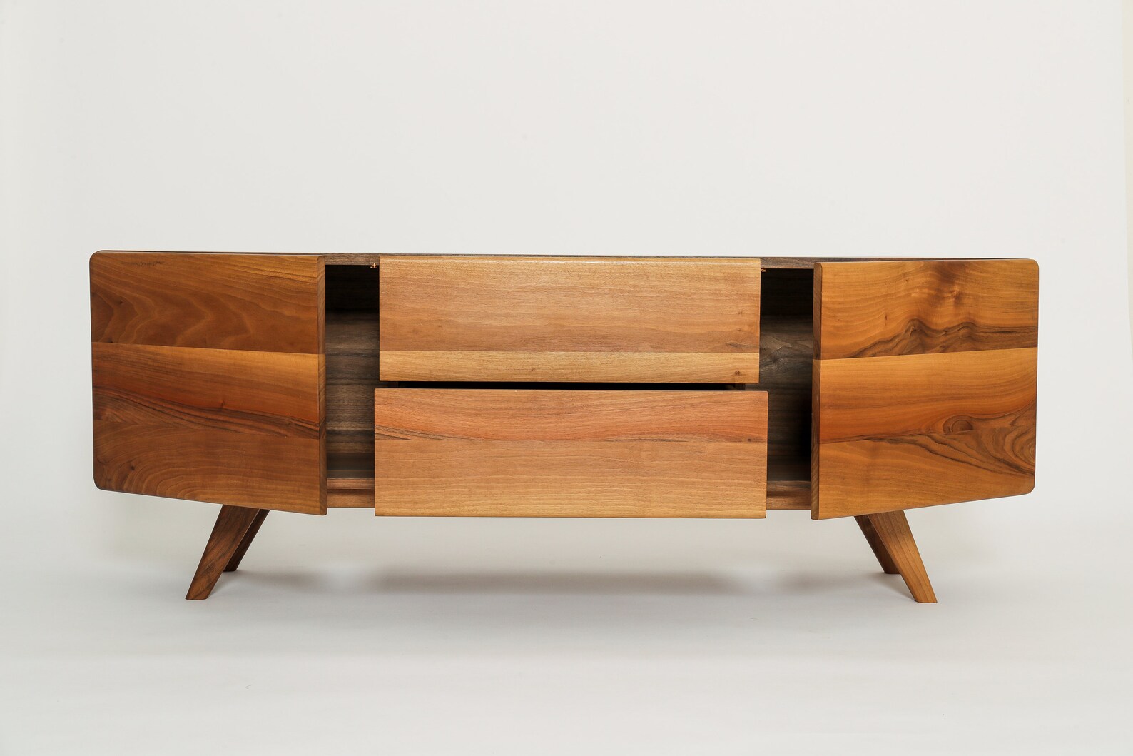 Mid Century Modern Credenza Media Console TV Stand | Etsy