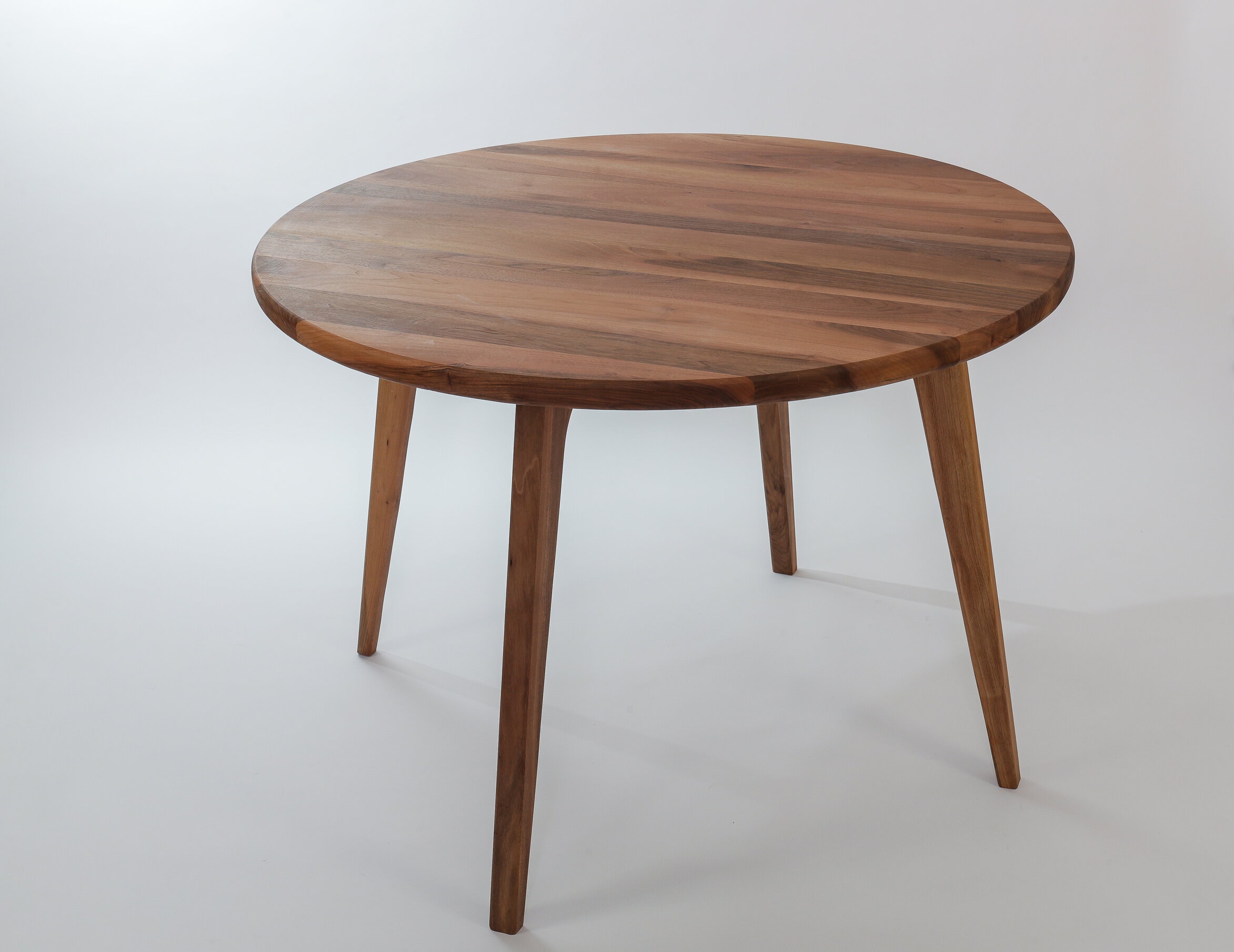 Mingone Table à Manger en Bois Table Ronde Design Petite Table de