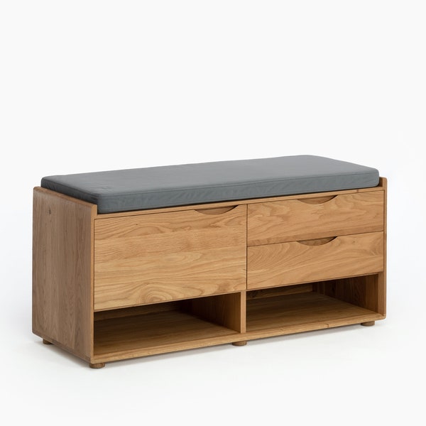 Entryway Bench With Storage Etsy