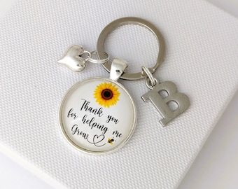 Personalised Teacher - leaver gift - personalised keyring for Teacher Assistant
