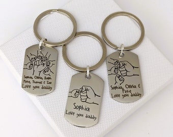 Fathers Day Gift,  Gift for Daddy, Daddy Birthday Gift, Gift for Men, Dad Gift, Daddy Keyring, Present Daddy Dad Father, Personalised Gift