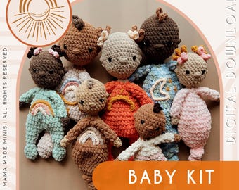 Big + Little Baby Kit Knotted Lovey — Crochet Baby PATTERN