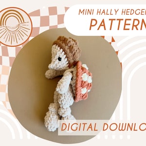 MINI Hally Hedgehog Knotted Lovey — Crochet Hedgehog PATTERN