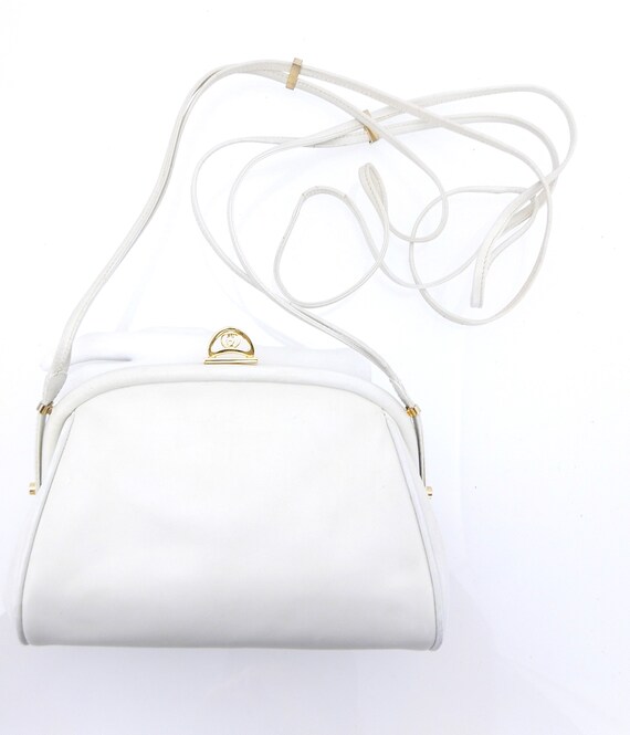 vintage gucci white shoulder bag