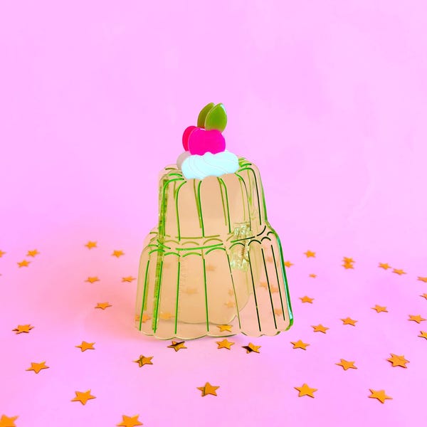 Jello Cake Hair Claw