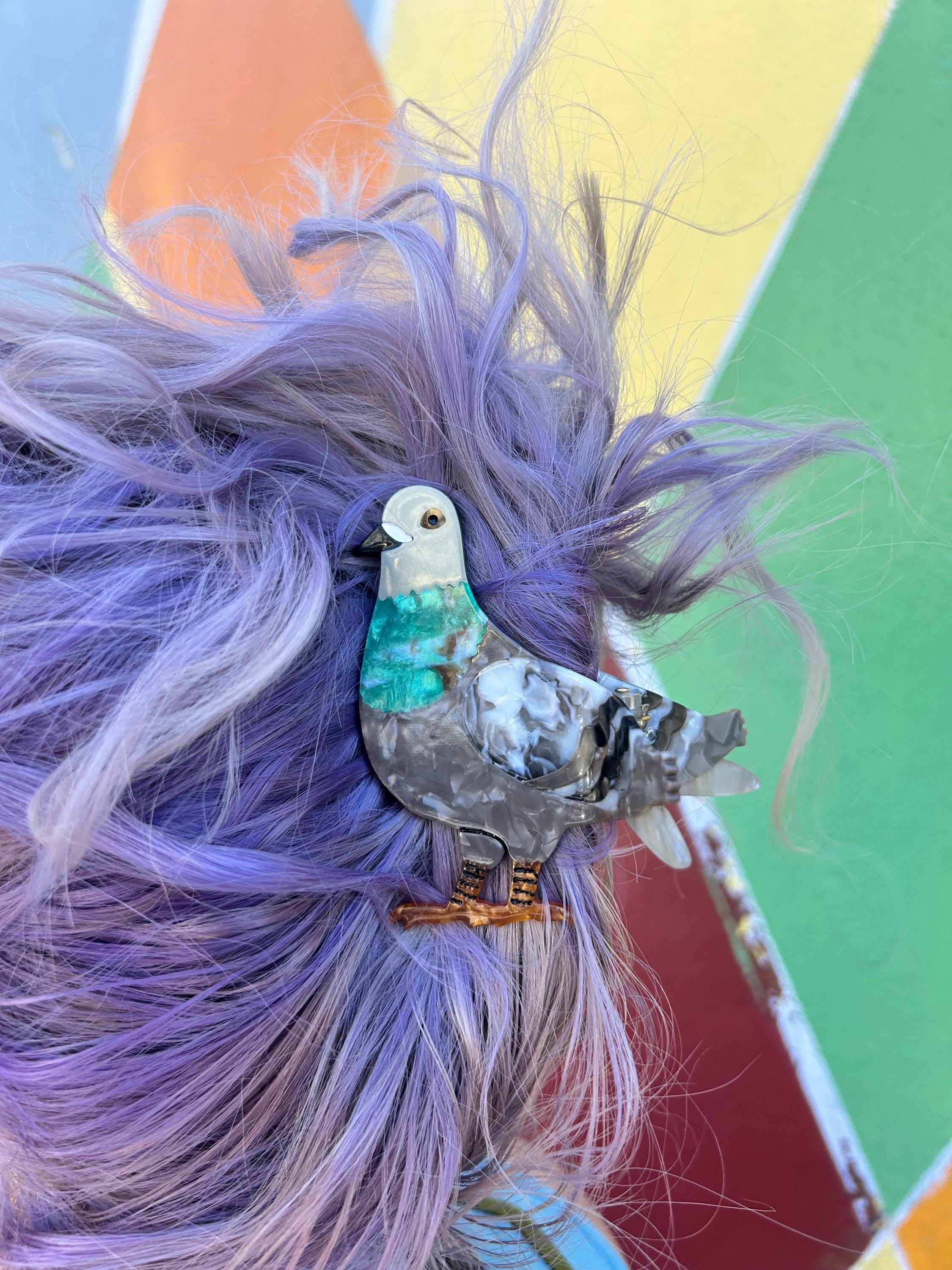 鳥のヘアクリップ - Etsy 日本