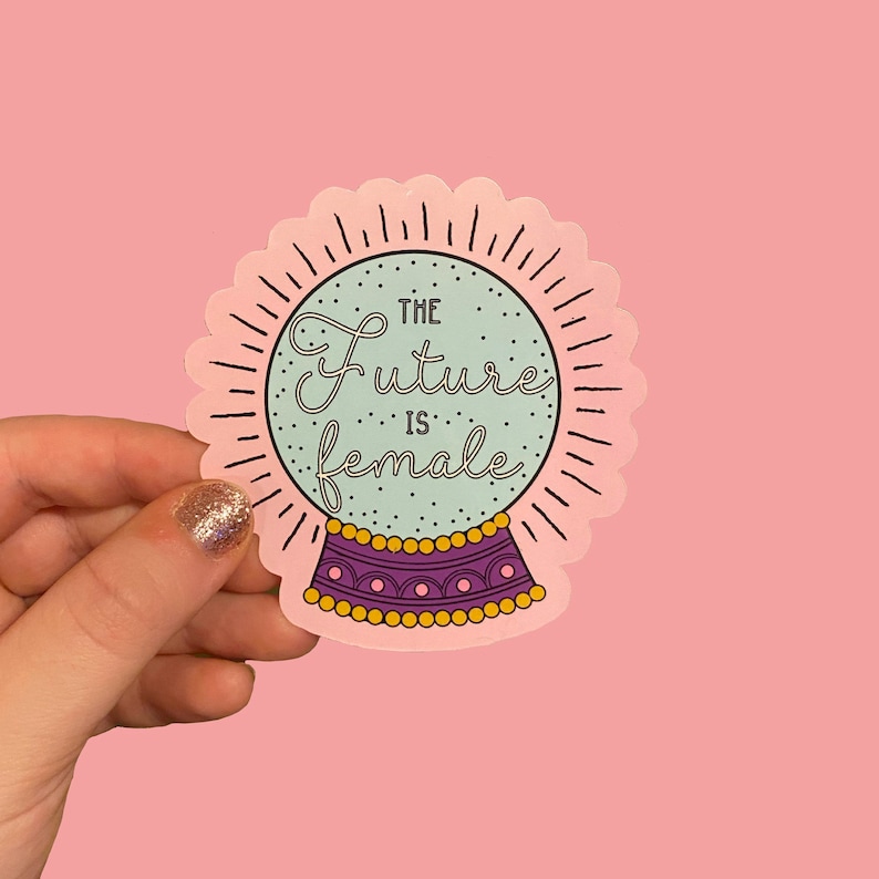 The Future Is Female Feminist Waterproof Laptop Sticker