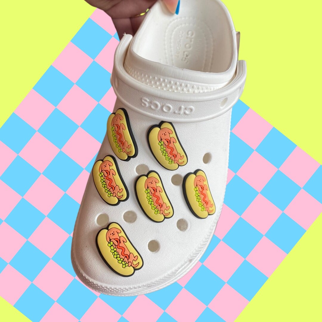 Hot Doggy Dog Croc Charm // Hot Dog Jibbitz Dachshund Shoe Etsy