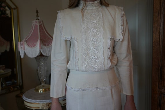 Jessica McClintock 1980s Victorian Dress - image 2