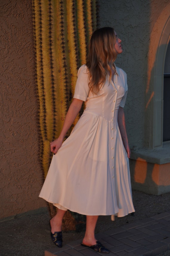 cream utility dress Delina Utility Dress in Creme