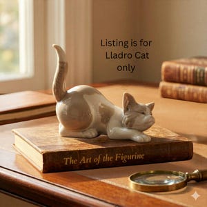 Rare Lladro Figurine, Cat - Etsy