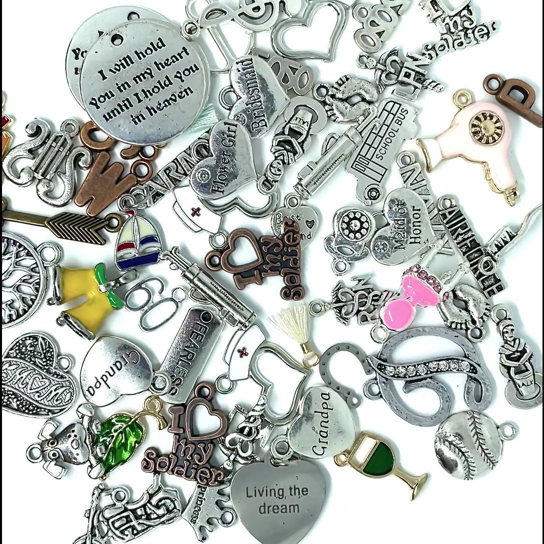 Bulk charms discount charms jewelry making charms Destash Etsy