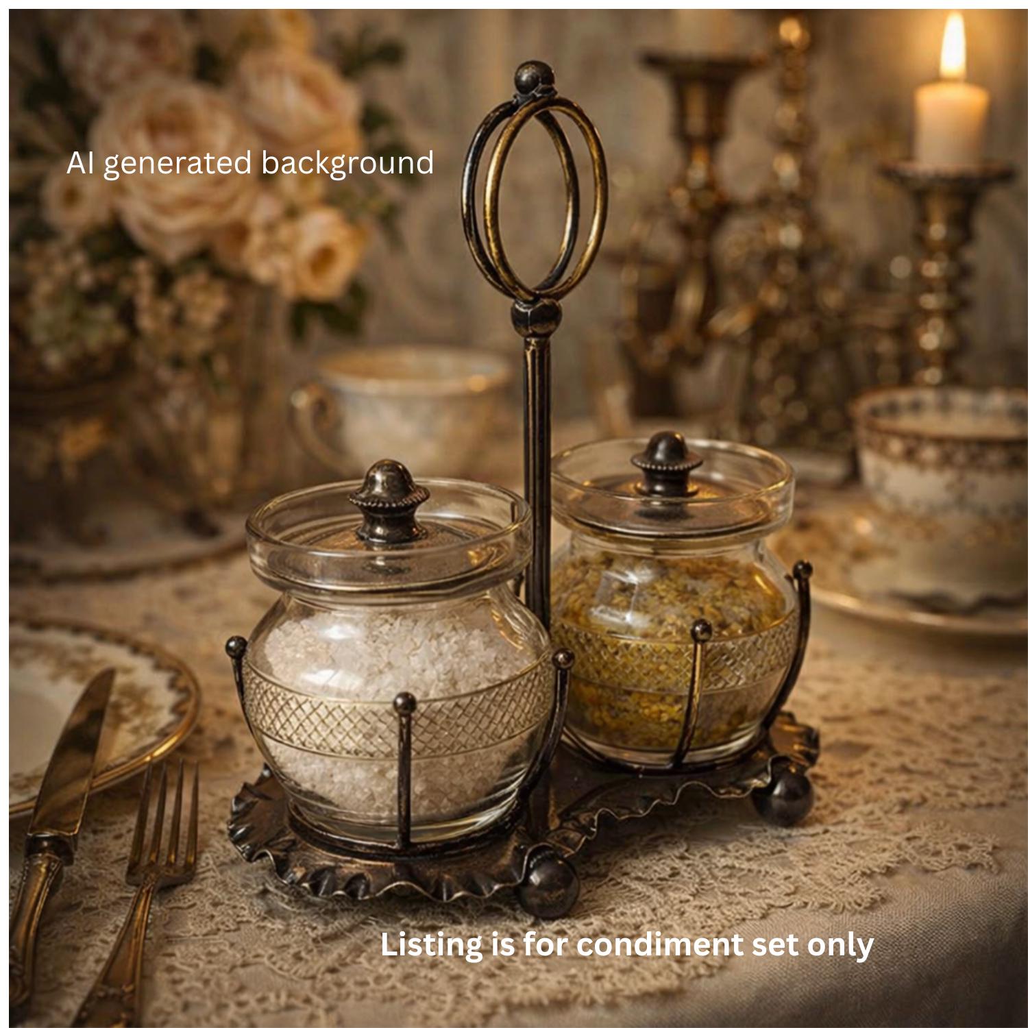Victorian Condiment Set - Etsy