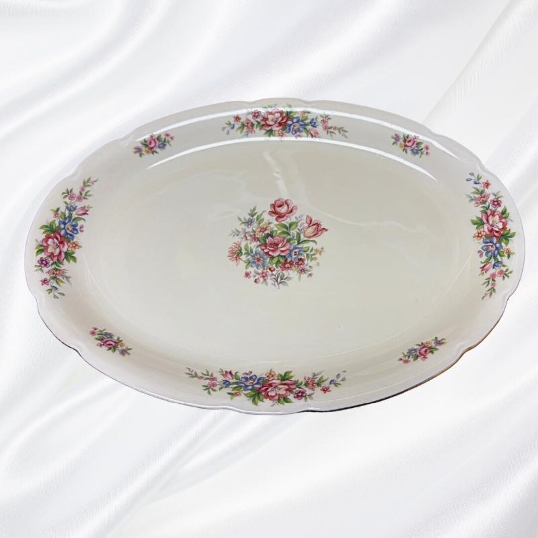 Vintage Victoria Czechoslovakia Oval Porcelain Serving Platter – 12 ...