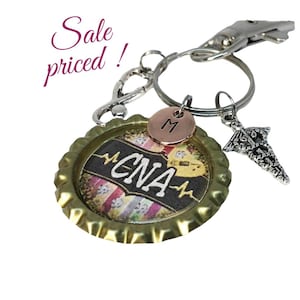 Initial Key Chain for CNA, CNA Graduation Gift, Birthday Gift, CNA ...