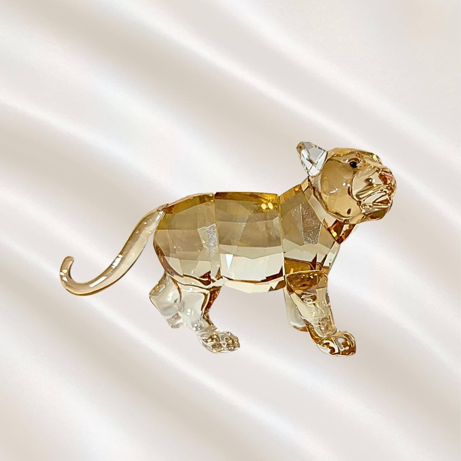 Swarovski Crystal Figurines Tiger - Etsy