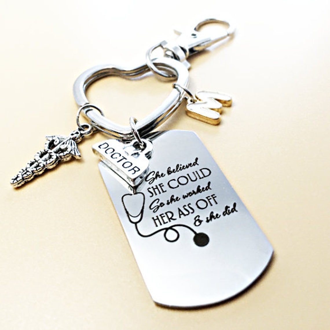 keyring-gift-for-new-female-doctor-dpm-gift-personalized-etsy