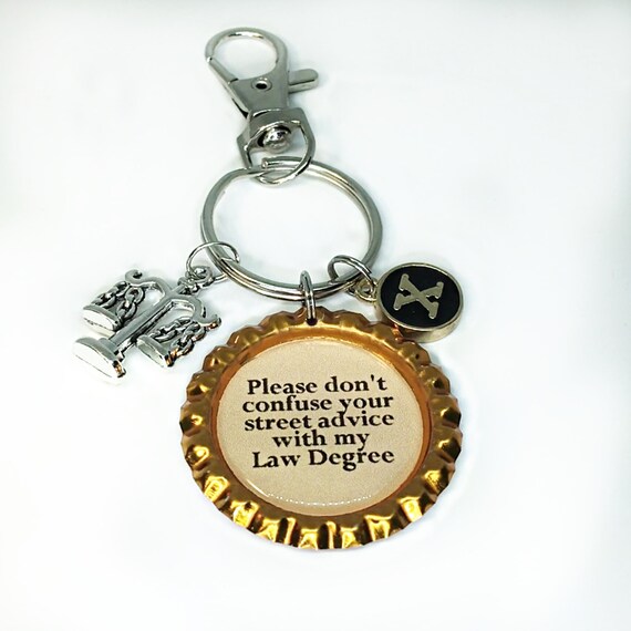 Keychain for attorney Funny Lawyer gift Birthday gift for Etsy