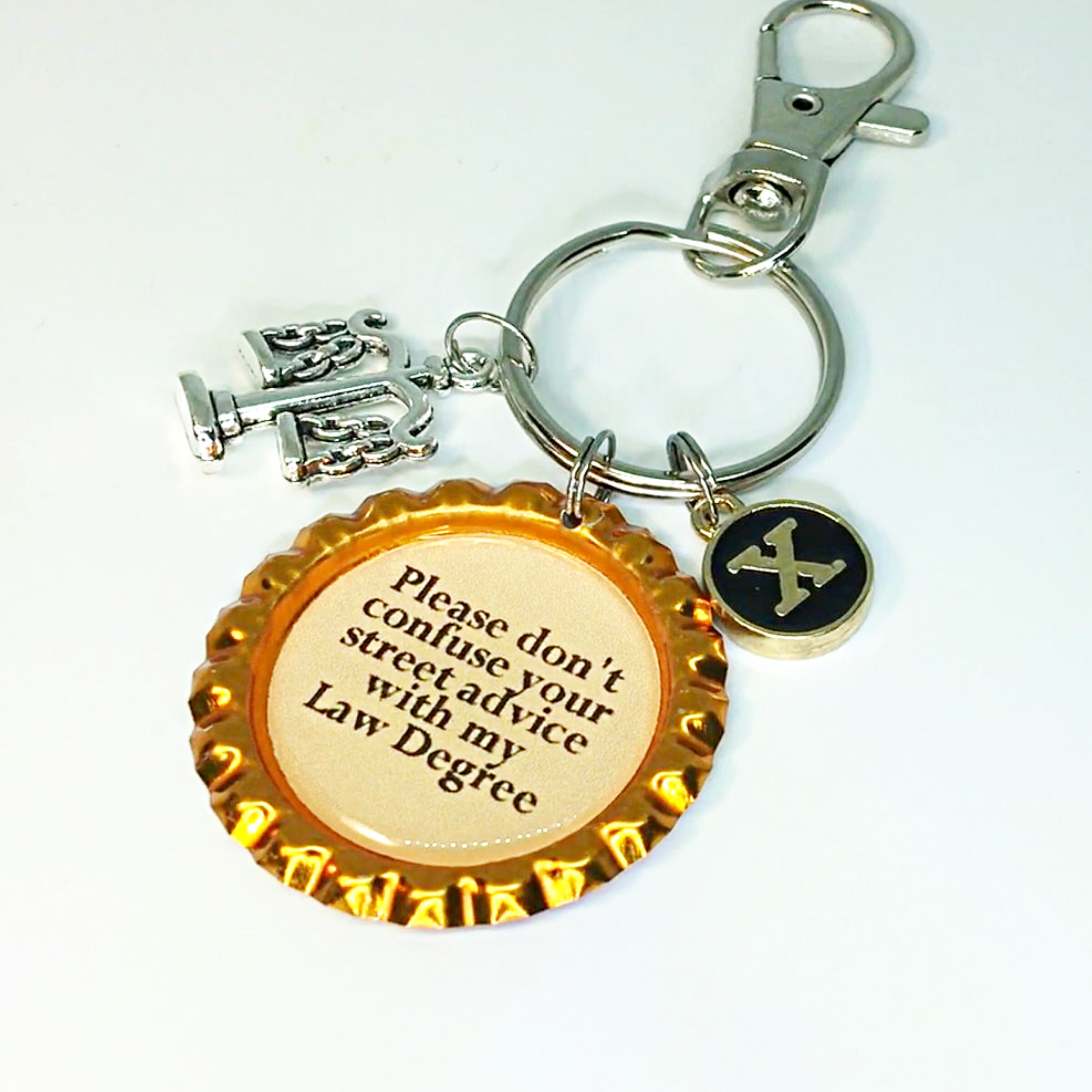 Keychain for attorney Funny Lawyer gift Birthday gift for Etsy