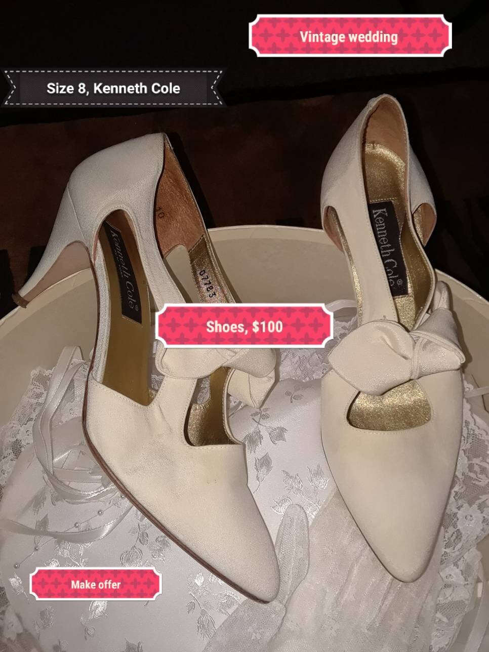 Vintage Kenneth Cole Wedding Shoes 