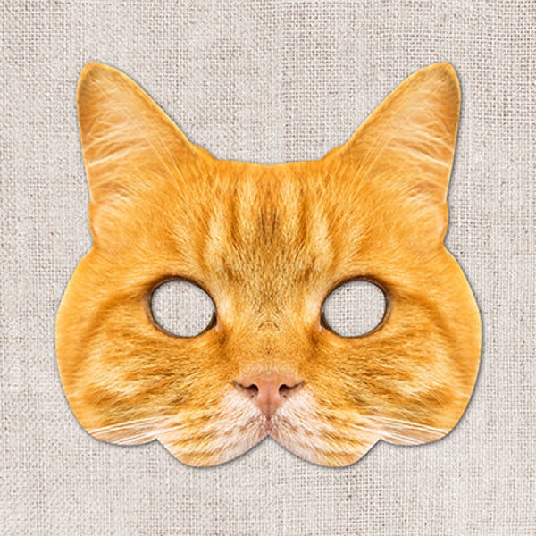 Therian Mask Cat Ginger Etsy
