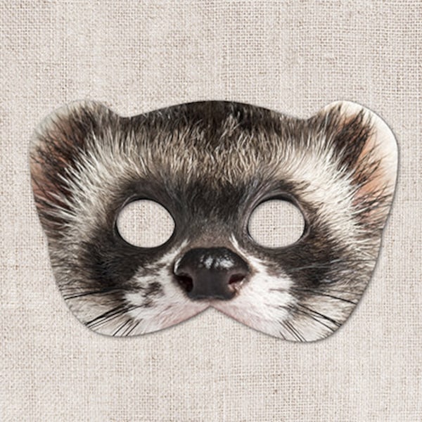 Ferret Printable Mask, Ferret, Photo-Real Ferret Mask, Halloween Mask, Printable Mask, Ferret Costume, 2 Sizes, Zoom Prop, Zoom Mask