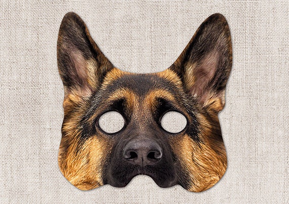 German Shepherd Dog Mask German Shepherd Dog Mask