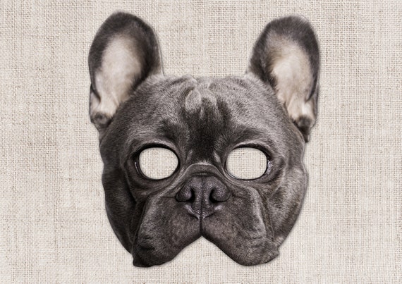 French Bulldog Face Cover - Blue French Bulldog Face Cover - Blue