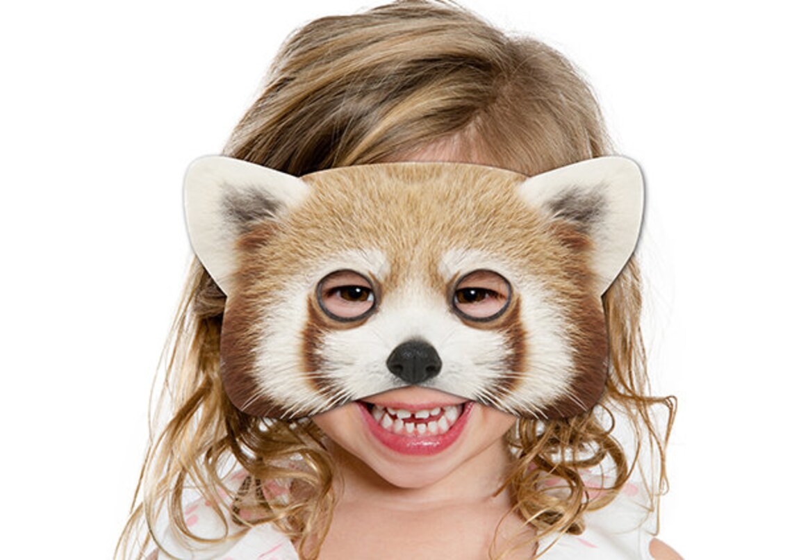 Red Panda Printable Mask Red Panda Photo-real Panda Mask - Etsy