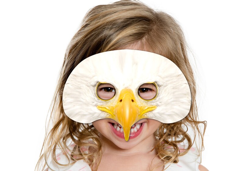 Bald Eagle Printable Mask Photo real Eagle Mask Printable Etsy