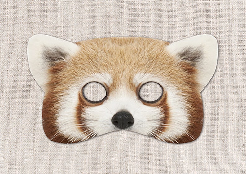 Red Panda Printable Mask Red Panda Photo real Panda Mask Etsy Red Panda Printable Mask Red Panda Photo real Panda Mask Etsy