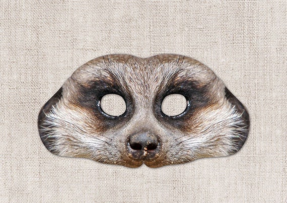 Meerkat Animal Face Mask Meerkat Animal Face Mask