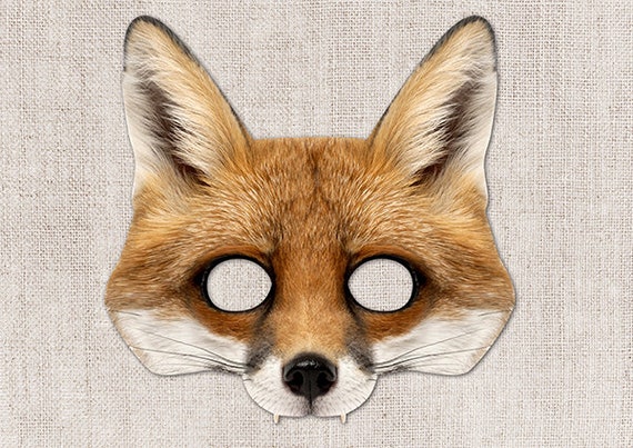 This is a picture of Amazing Fox Mask Printable This is a picture of Amazing Fox Mask Printable