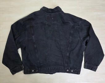 Vintage Levi's 70598-4159 Black Type 3 Denim Jean Jacket Big Patch